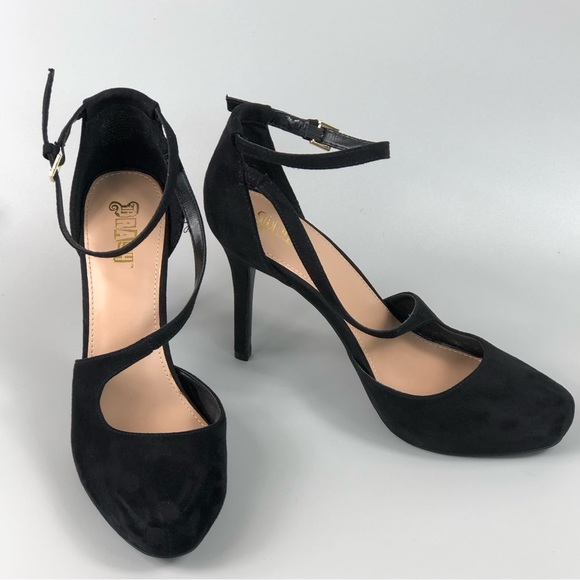 Brash Women’s Strappy Black Heels Size 9 - Picture 3 of 10